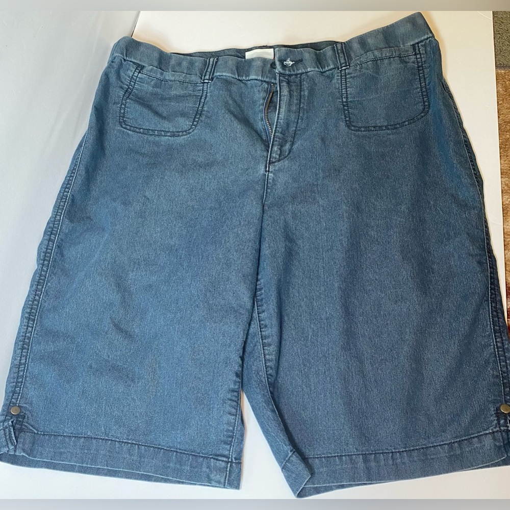 Kim Rogers Plus Size Denim Shorts, 14